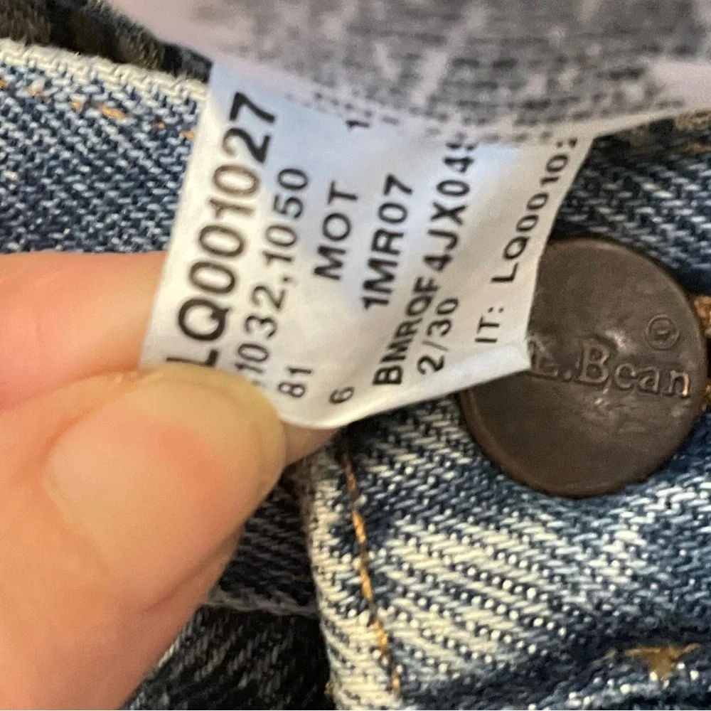LL Bean Men's Double L Jeans Classic  Fit Flannel-Lined 32x30 workwear cabincore